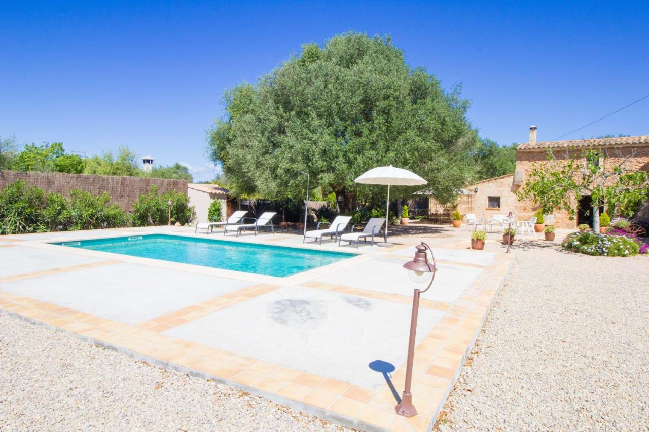 Preciosa Finca rustica con A/C y piscina exclusiva Algaida  Exterior foto